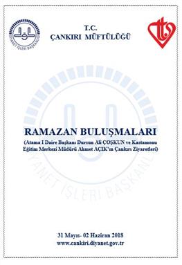 Cankiri Müftülüğü 2018 yılı ramazan buluşmaları