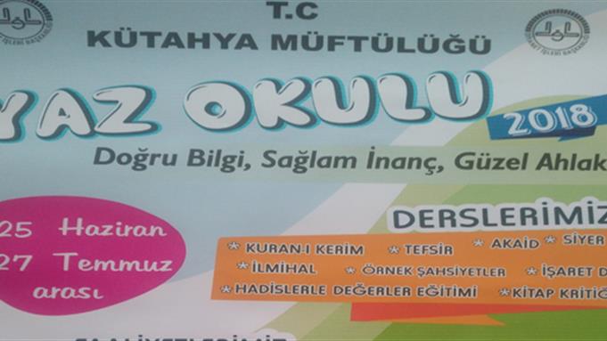 Kutahyada 2018 yılı yaz okulu kayıtlarımız devam etmektedir