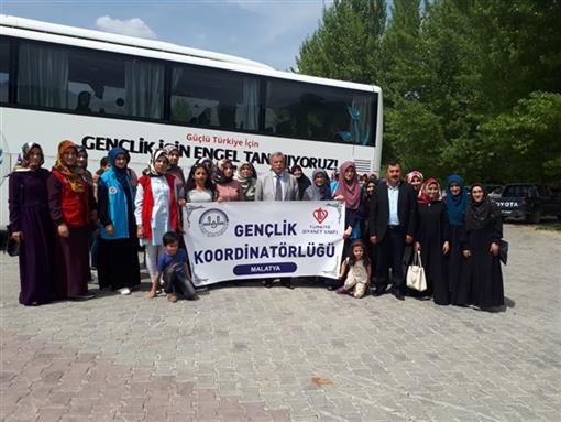 Malatyada gençlik koordinatörlüğü gezi programı