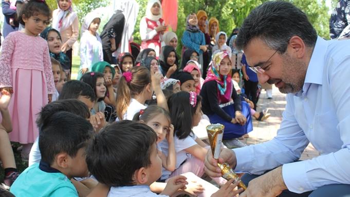 Batman Müftülüğü yaz kuran kursu öğrencileri gönüllerince eğleniyorlar