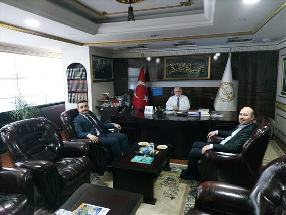 Duzce'de 110. Dönem Kaymakam Adayı Ismail Hakkı Batı Il Müftümüz Rüstem Can'ı Ziyaret Etti