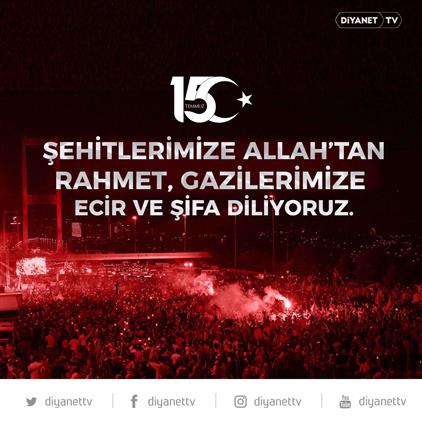 Mersin'de 15 Temmuz Milletimizin Yaşadığı En Büyük Ihanet Karşısında Onurlu Bir Direniştir