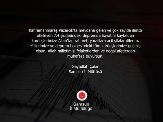 Samsun'da 2 Bin 500 Diyanet Personeli Ile #deprem bölgesinde!