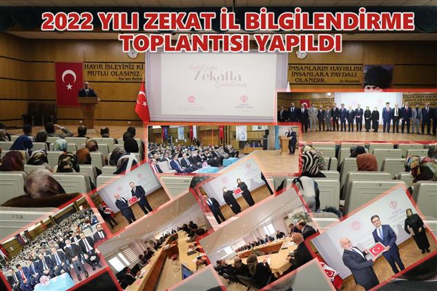 Elazig'da 2022 Zekat Il Bilgilendirme Toplantısı