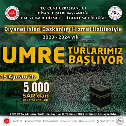 Gaziantep'de 2023-2024 Umre Dönemi Kayıtları Başlıyor