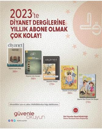 Isparta'da 2023 Yılı Diyanet Aylık Dergi, Diyanet Aile Dergisi, Geçerken Dergisi, Diyanet çocuk Dergisi Ve Diyanet Cim Dergisi'ne Abonelikler Başladı.