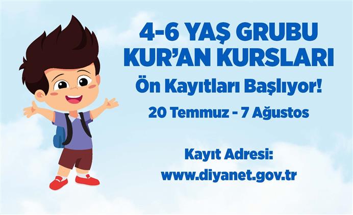 Niğde'de 4-6 Yaş Grubu Kur’an Kursu ön Kayıtları Başlıyor