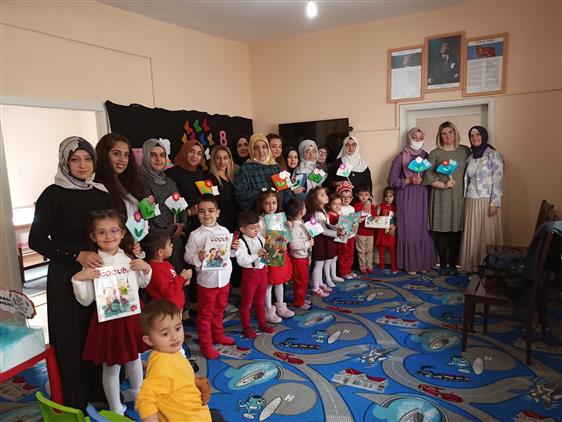 Karabük'te 4-6 Yaş Sevimli Miniklerden  Kutlama Etkinliği
