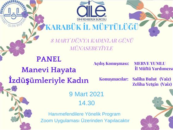 Karabük'te 8 Mart Dünya Kadınlar Günü Münasebetiyle Online (çevrimiçi) Panel Düzenlendi
