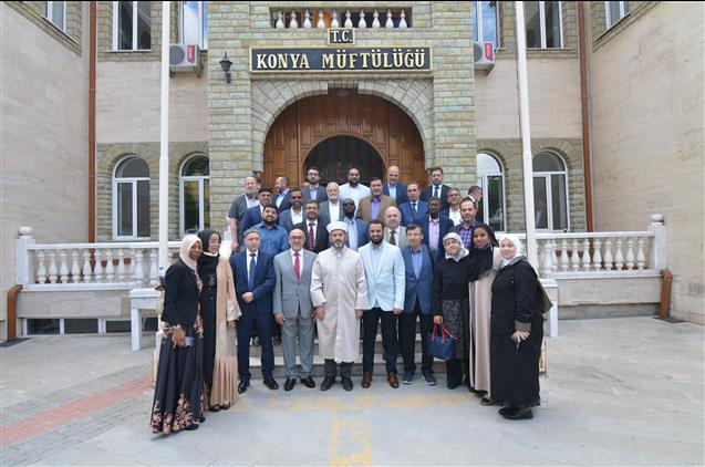 Konya'da Abd Ve Kanada’lı Müslüman Kanaat önderleri Müftülüğümüzü Ziyaret Etti