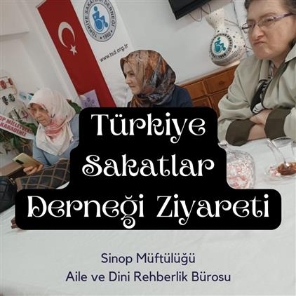 Sinop'ta Adrb'den Sakatlar Derneğine Ziyaret