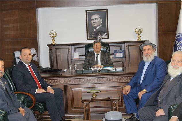 Hatay'da Alevi Kanaat önderlerinden Yeni Il Müftük Binasına Hayırlı Olsun Ziyareti