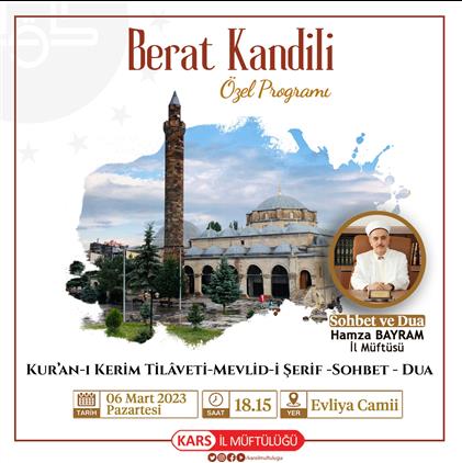 Kars'ta Berat Kandili özel Programı