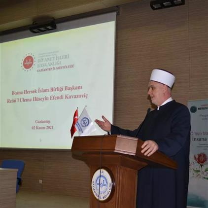 Gaziantep'de Bosna Hersek Islam Birliği Başkanı Reisü’l Ulema Hüseyin Efendi Kavazoviç Ve Beraberindeki Heyet Il Müftülüğümüzü Ziyaret Ederek Bir Dizi Programlara Katıldı