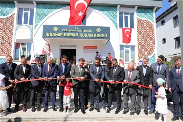 Erzincan'da Ibrahim Duman Kur'an Kursu Dualarla Hizmete Açıldı