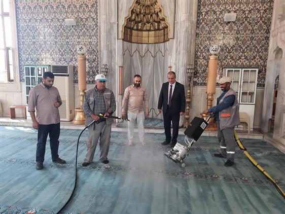 Kilis'de Camilerimizin Temizliği Düzenli Aralıklarla  Devam Ediyor