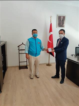 Muğla'da Datça Kaymakamından Tdv`ye Kurban Bağışı