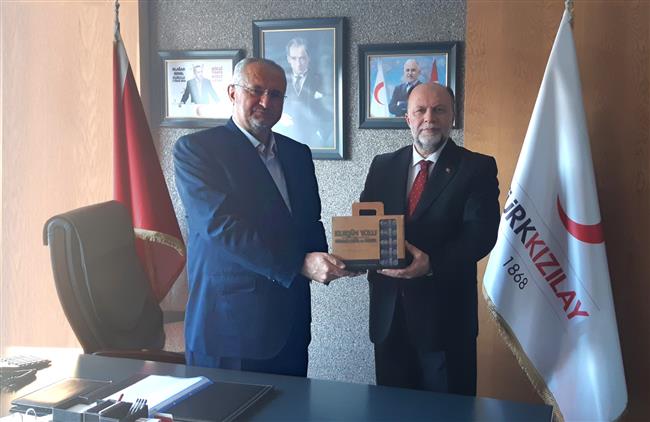 Denizli Müftüsünden Türk Kızılay’ına  Ziyaret