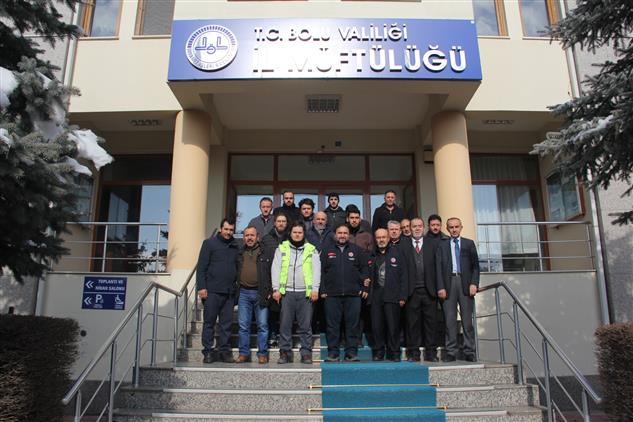 Bolu'da Edirne Il Müftüsü Hasan Başoğlu Il Müftülüğümüzü Ziyaret Etti.