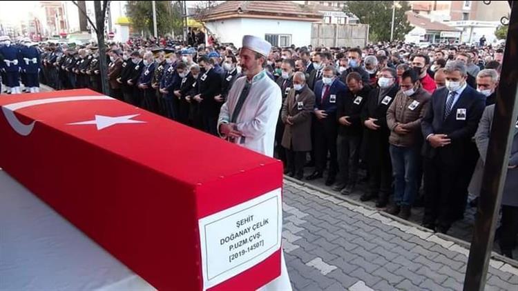 Yozgat'de şehit Piyade Uzman çavuş Doğanay çelik, Son Yolculuğuna Uğurlandı