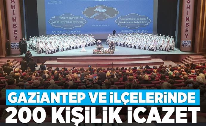 Gaziantep Ve Ilçelerinde 200 öğrenci Hafızlığını Başarıyla Tamamladı