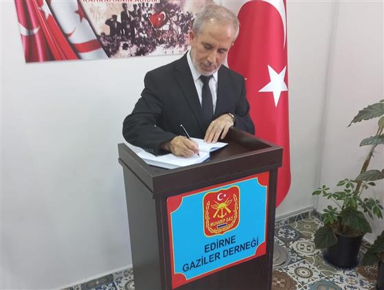 Gaziler Günü Münasebetiyle Turkiye Muharip Gaziler Derneği Edirne şubesini Ziyaret