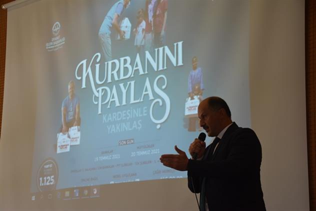 Sinop'ta Genel Müdür Bilgin "beklenen Sensin Kurbanını Paylaş Kardeşinle Yakınlaş" Dedi.