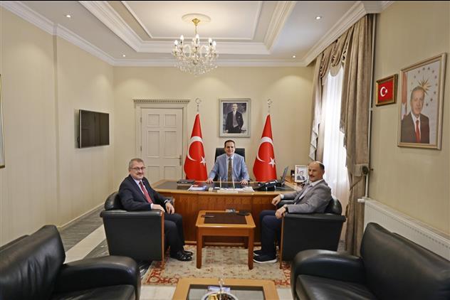 Muğla'da Genel Müdür Bilgin Ve Müftü çapçı'dan Vali Akbıyık'a Hayırlı Olsun Ziyareti