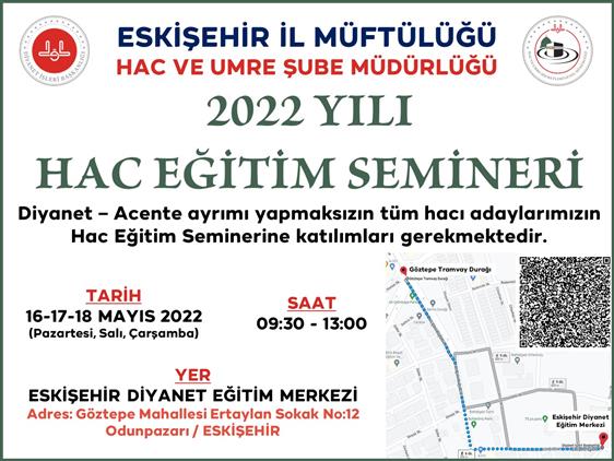 Eskisehir'de Hac Eğitim Semineri