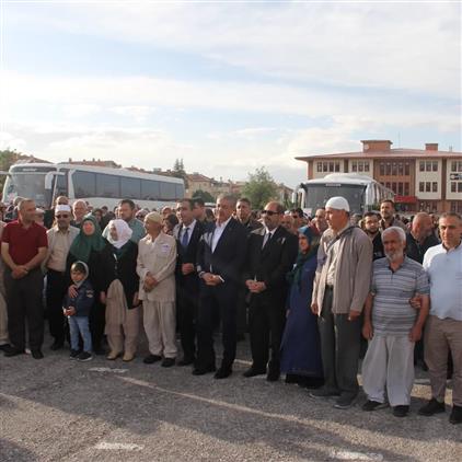 Karaman'da Hac Yolcuları Uğurlandı