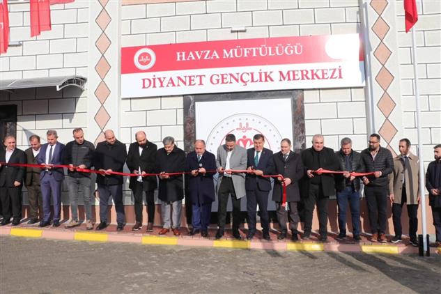 Samsun'da Havza Müftülüğümüze Bağlı Yeni Mahalle Sünnetçi Camii'nin Müştemilatında Inşa Edilen Diyanet Gençlik Merkezimizi Açıldı.