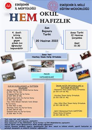 Eskisehir'de Hem Okul Hem Hafızlık