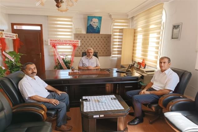 İlçemiz Kaymakamı Sayın Mehmet Aksu Beyefendi Müftümüzü Ziyaret Etti