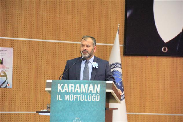 Karaman Il Müftülüğümüz Tarafından Mevlid-i Nebi Haftası Kapsamında Karamanoğlu Mehmetbey üniversitesi 15 Temmuz Konferans Salonu'nda "peygamberimiz Ve Vefa Toplumu" Konulu Konferans Gerçekleştirildi.