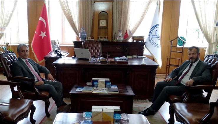 Konya Vali Yardımcısı çelik’ten Il Müftüsü öge’ye ‘’hayırlı Olsun’’ Ziyareti