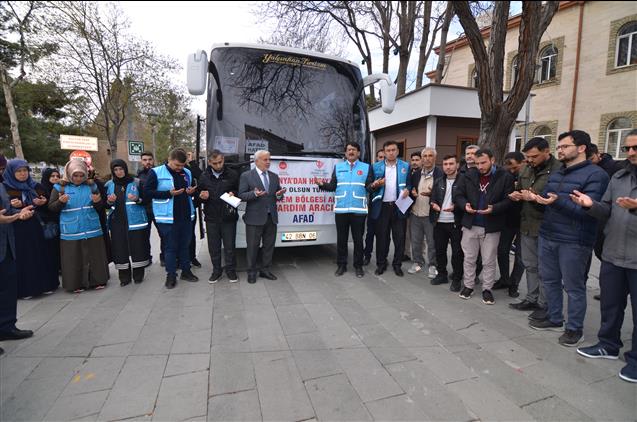 Konya’dan 38. Destek Ekibi Deprem Bölgesi Hatay’a Uğurlandı
