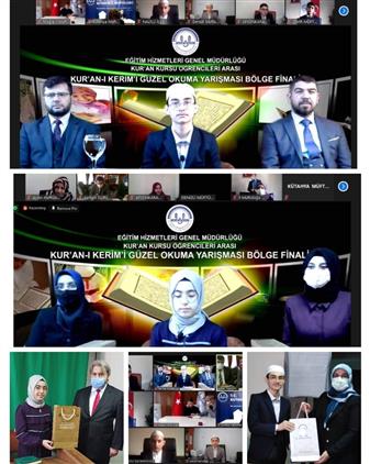 Manisa'da Kur'an-ı Kerim'i Yüzünden Okuma Bölge Finali Online Olarak Gerçekleştirildi