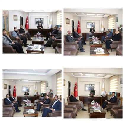 Sivas'ta Kurum Ve Kuruluş Yöneticilerinden Müftü Pehlivan’a Ziyaret