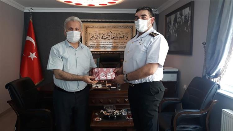 Kirklareli'de Il Jandarma Alay Komutanından Müftümüze Ziyaret