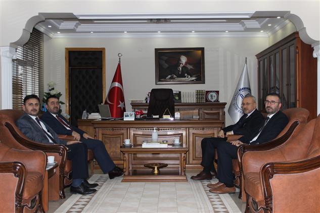 Amasya'da Il Müftümüz Durmuş Ayvaz'dan Tokat Il Müftüsü Abdullah Pamuklu'ya Ziyaret