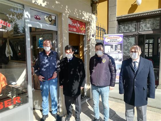 Trabzon'da Il Müftümüz Osman Aydın Normalleşme Kapsamında Esnaflarımızı Ziyaret Etti