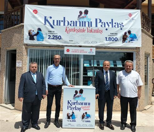 Karabük'te Il Müftümüz Sayın Ercan Aksu Vekaletle Kurban Standlarını Ziyaret Etti