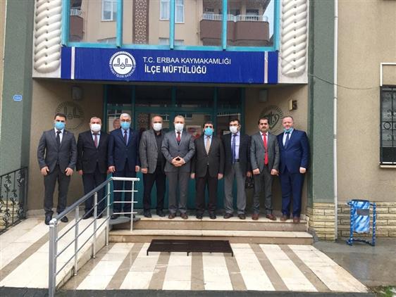 Tokat'da Il Müftüsü Abdullah Pamuklu Erbaa Ilçe Müftülüğünü Ziyaret Etti
