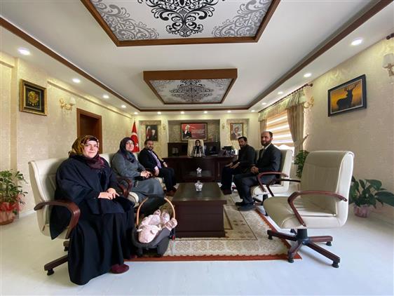 Bayburt'ta Il Müftüsü Hasan Başoğlu Demirözü Kaymakamı Betül Büyükkılıç’ı Ziyaret Etti