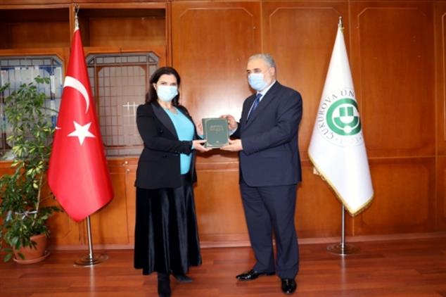 Adana'da Il Müftüsü çınar'dan Rektör Tuncel'e  Ziyaret