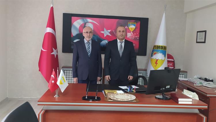 Kırsehir'de Il Müftüsü Mehmet Yaman, Meteoroloji Il Müdürü Davut şimşek’e Hayırlı Olsun Ziyaretinde Bulundu.