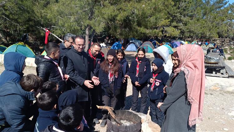 Müftü, Diyanet İzcilerini Ziyaret Etti