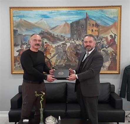 Erzurum'da Il Müftüsü Yıldırım'dan Pomem Müdürü Toprak'a Ziyaret