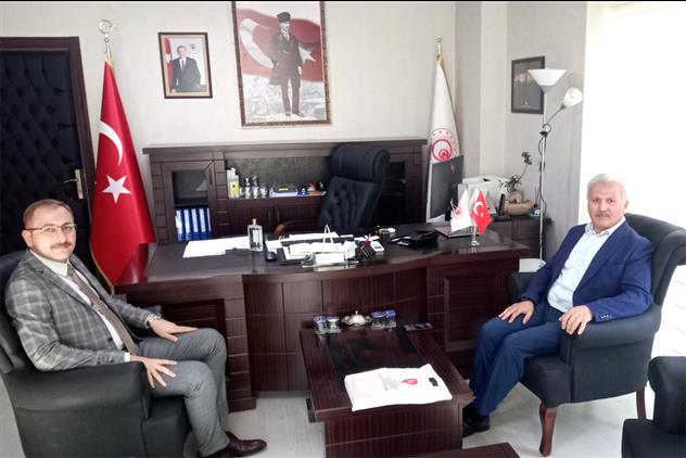 Mersin'de Il Müftüsü Yığman Ticaret Il Müdür Vekili Güçlü’yü Ziyaret Etti