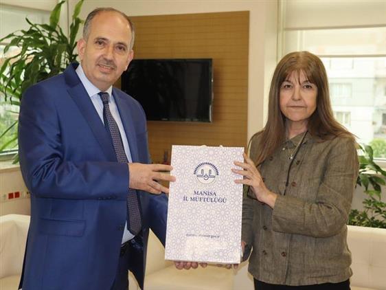 Manisa'da Il Müftüsünden Sgk Il Müdürüne Ziyaret